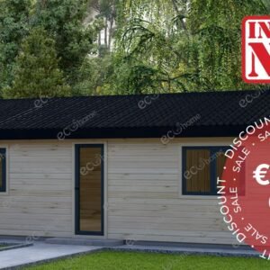 Eco 2 Bedroom Log Cabin Model A 9m x 6m