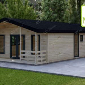 2 Bed Log Cabin 6m x 11.7m