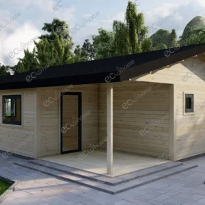 Two Bed Log Home Olga 8m x 9m