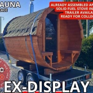 EX SHOWROOM 2.5M BARREL SAUNA