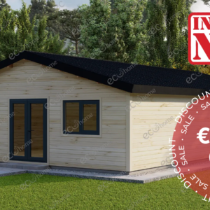 Eco 3 Bedroom Residential Log Cabin Model B 7.5m x 12m