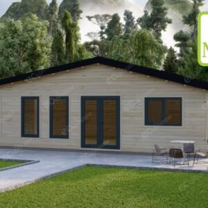 3 Bedroom Log Cabin 11m x 13m with side room